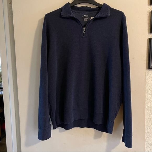 Polo by Ralph Lauren Blue Zip Up Sweater - Picture 7 of 8